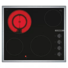Ugradbena staklokeramička ploča za kuvanje sa proširivom zonom za kuvanje.