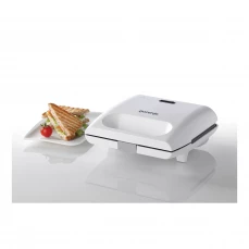 Toster mini gril Gorenje, bijeli sa sendvičima