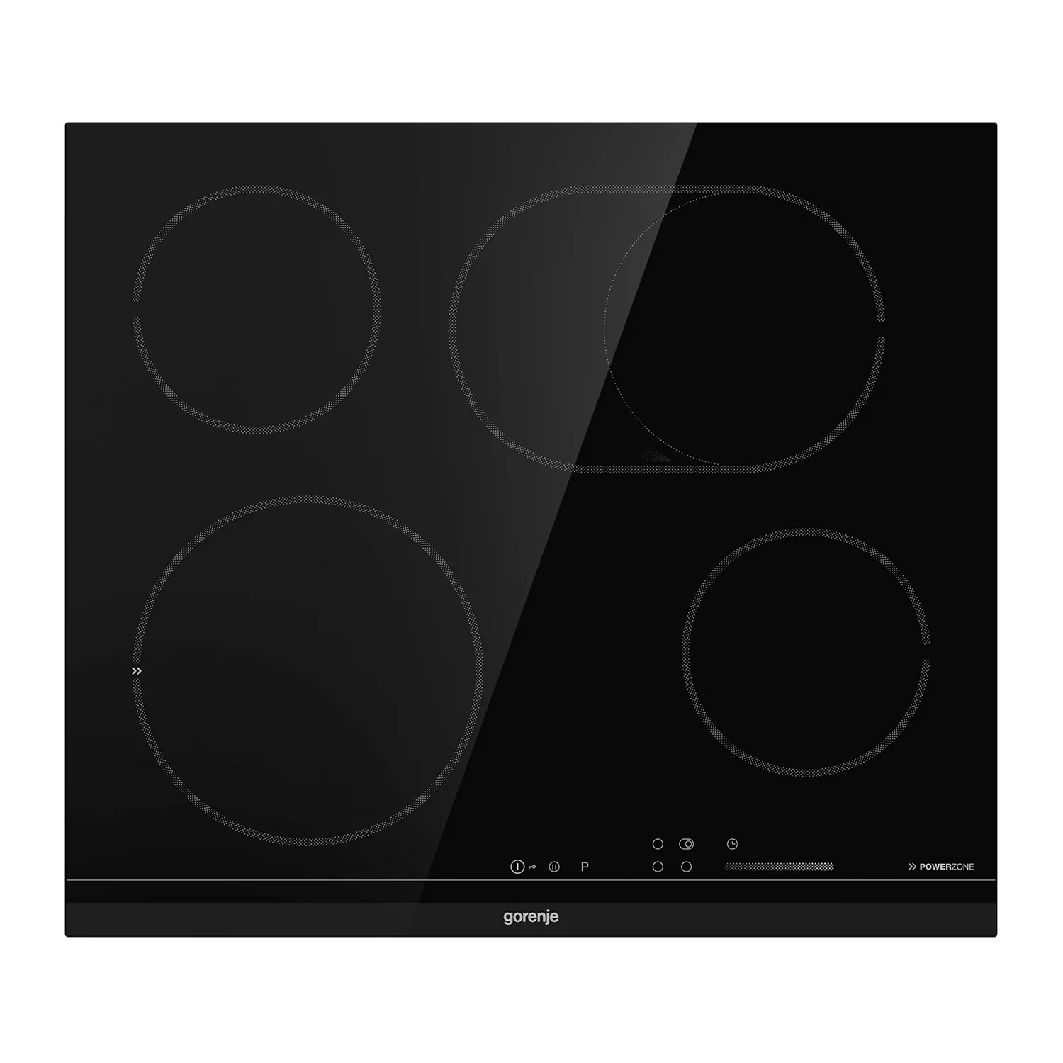 Ugradbena staklokeramička ploča za kuvanje Gorenje, crna