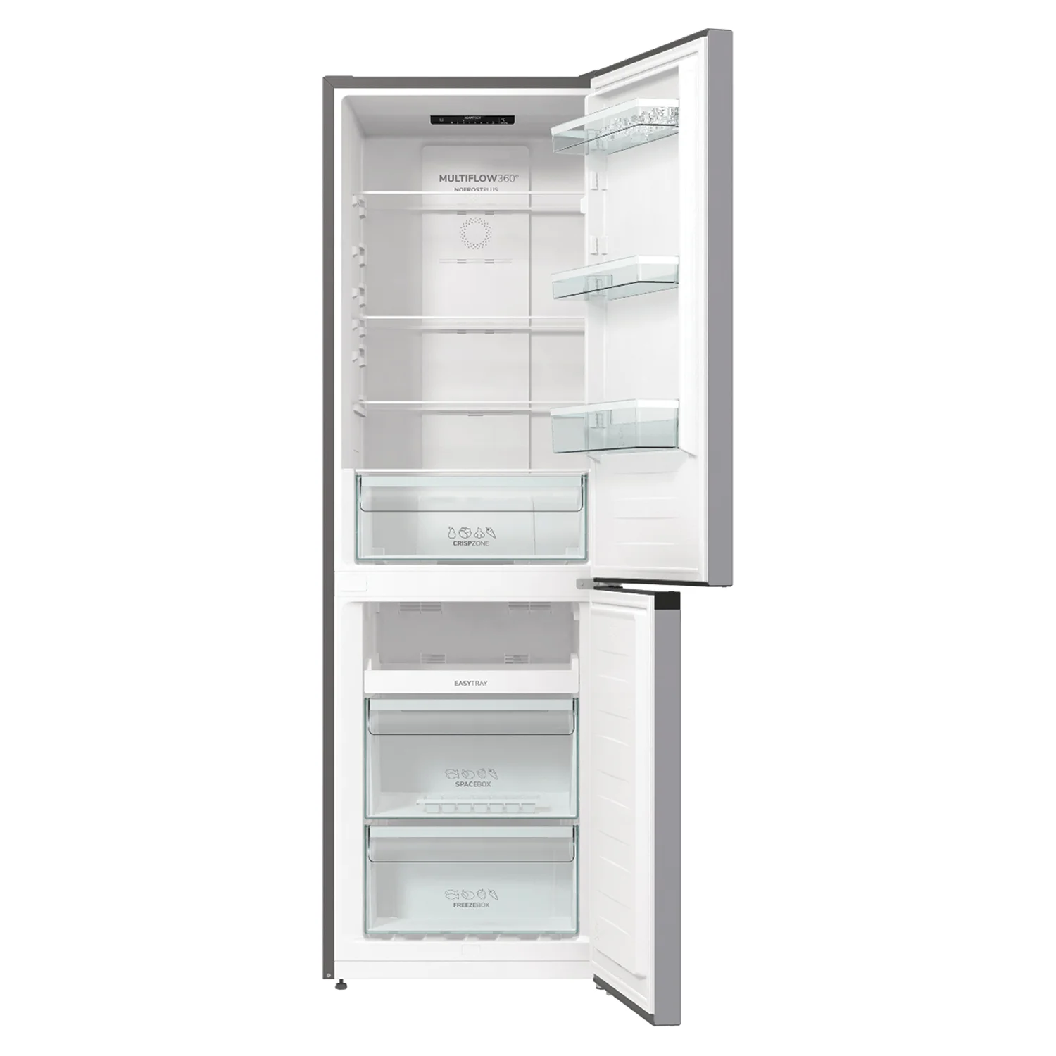 Unutrašnjost samostojećeg frižidera sa zamrzivačem, NoFrost Plus, Gorenje