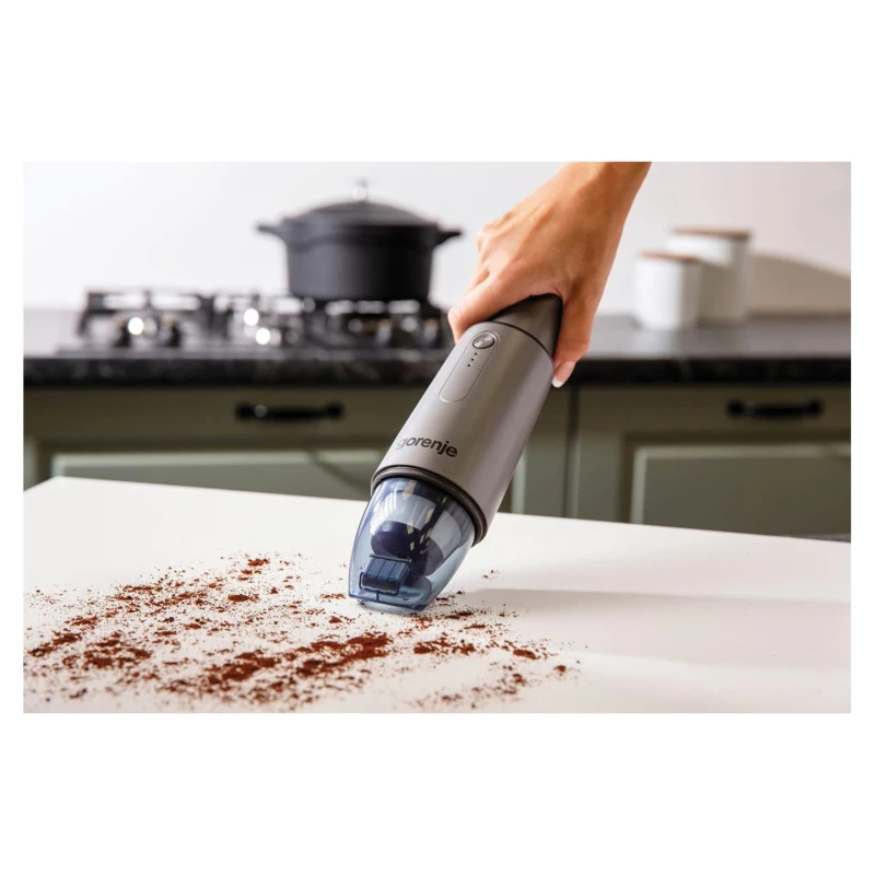 Ručni usisivač Gorenje, sivi.