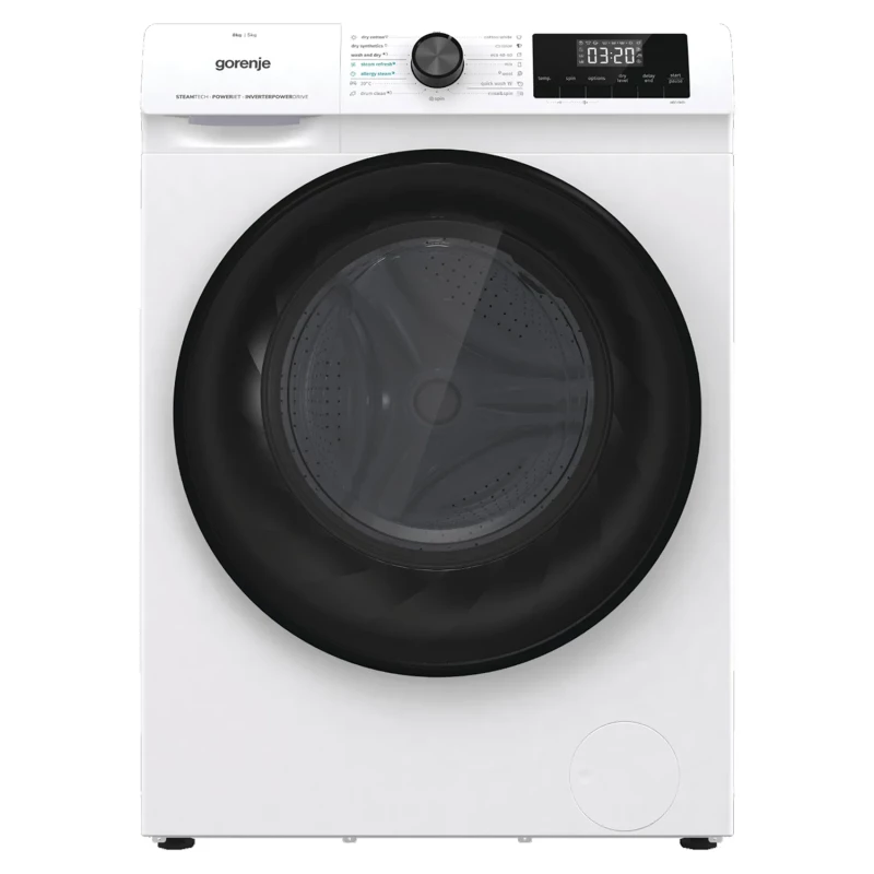 Prednja strana kombinovane mašine za veš Gorenje, bijela