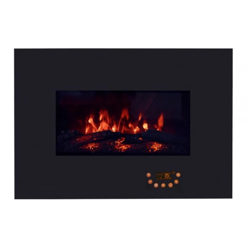 Električni kamin koji se postavlja na zid.