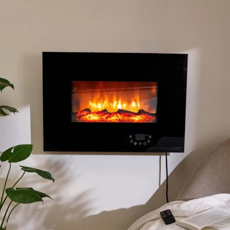 Električni kamin sa ambientalnim prikazom vatre.