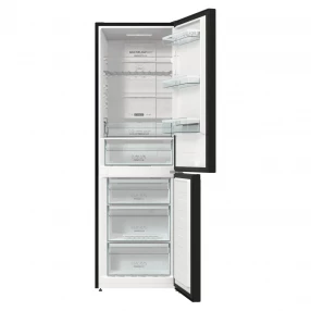 Prednja strana sa otvorenim vratima samostojećeg frižidera sa zamrzivačem Gorenje