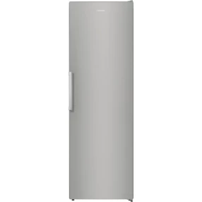 Samostojeći frižider sive boje sa EcoMode programom rada za uštedu energije.