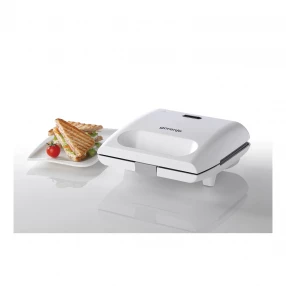 Toster mini gril Gorenje, bijeli sa sendvičima