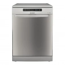 Samostojeća mašina za pranje suđa Indesit, siva.
