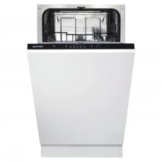 Potupno ugradbena uska mašina za pranje posuđa, širine: 45 cm.