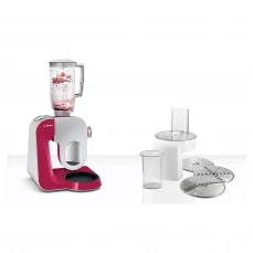 Kuhinjski robot s dodacima, Bosch, crveni