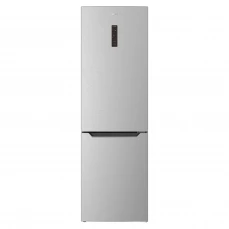 Kombinovani frižider sive boje sa displejem.