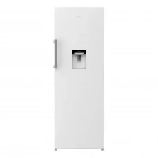 Prednja strana samostojećeg frižidera sa točilicom Beko, jedna vrata, bijeli