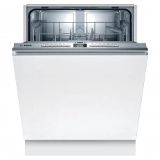 Potpuno ugradbena mašina za pranje posuđa sa fleksibilnim korpama koje pružaju više prostora.