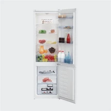 Unutrašnjost samostojećeg frižidera sa zamrzivače Beko, bijeli, dvoja vrata