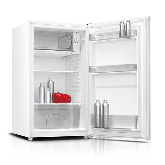 Unutrašnjost samostojećeg frižidera sa komorm za led Tesla, bijeli